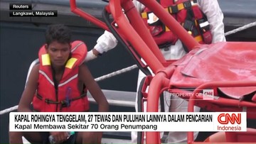 VIDEO: Kapal Rohingya Tenggelam, 27 Tewas
