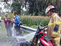 Ledakan Parfum dalam Jok Picu Kebakaran Motor di Bypass Lombok Barat