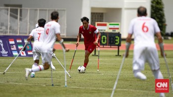 FOTO: Timnas Amputasi Indonesia Dihajar Iran, Tak Lolos ke Piala Dunia