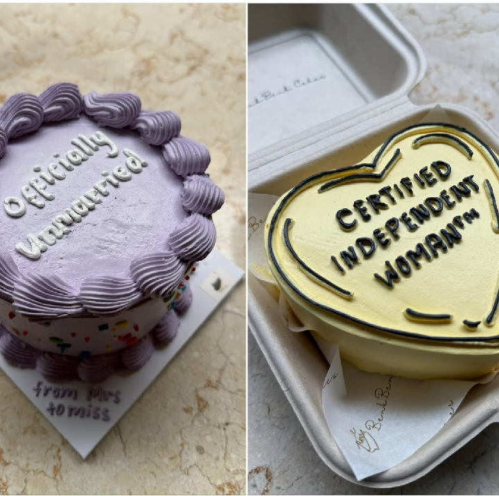 <p>Tepat di hari putusan sidang cerainya, Tasya mengunggah foto kue unik di Instagram. Perempuan 33 tahun ini menggunggah foto kue ungu bertuliskan <em>'officially unmarried</em>', yang berarti sudah resmi tidak menikah dan '<em>certified independent woman</em>' atau perempuan yang sudah terverifikasi mandiri. (Foto: Instagram @tasyafarasya)</p>