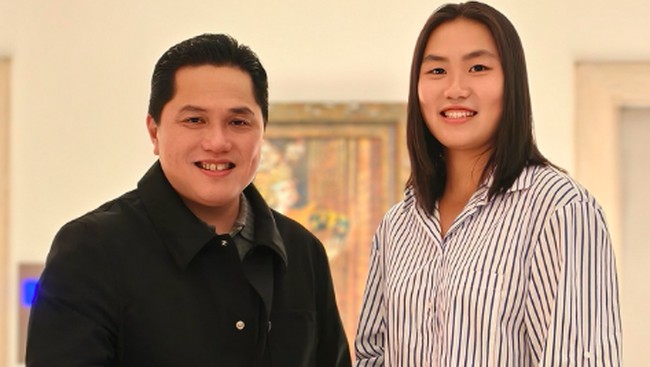 Menpora Erick Thohir memberikan pujian kepada Janice Tjen yang baru saja berhasil menyabet dua gelar juara di Chennai Open 2025.