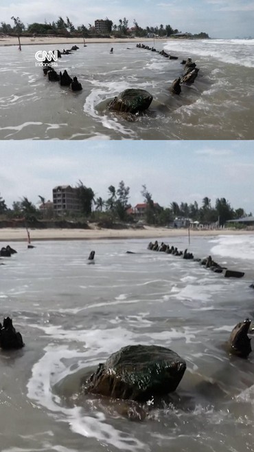 Bangkai Kapal Abad ke-14 Ditemukan usai Topan Kalmaegi