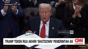 VIDEO: Trump Teken RUU Akhiri 'Shutdown' Pemerintah AS