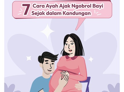 7 Cara Ayah Ajak Ngobrol Bayi sejak dalam Kandungan