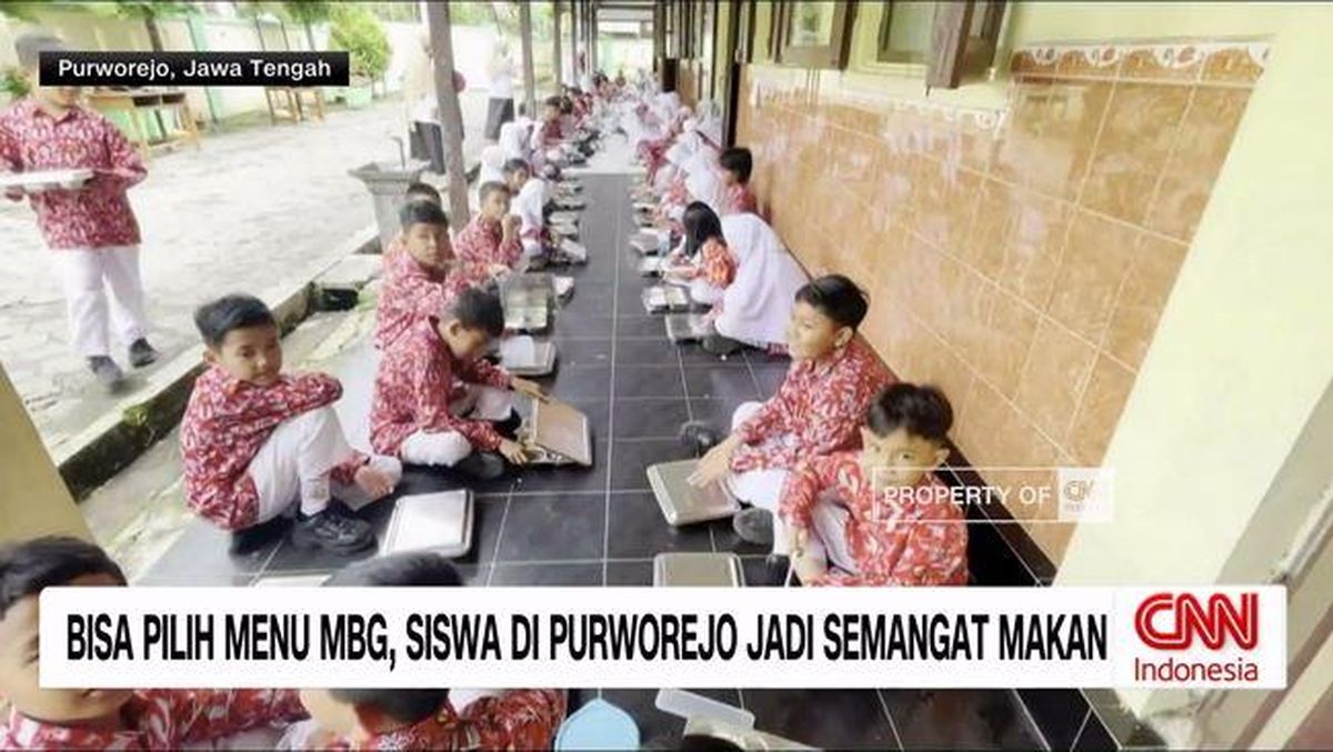 VIDEO: Bisa Pilih Menu MBG, Siswa di Purworejo Jadi Semangat Makan