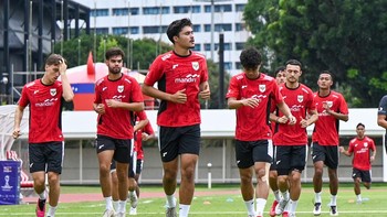 FOTO: Timnas Indonesia U-23 Menguji Kekuatan Mali