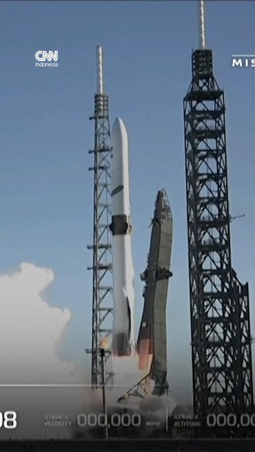 Detik-detik Roket New Glenn Milik Blue Origin Sukses Meluncur ke Mars