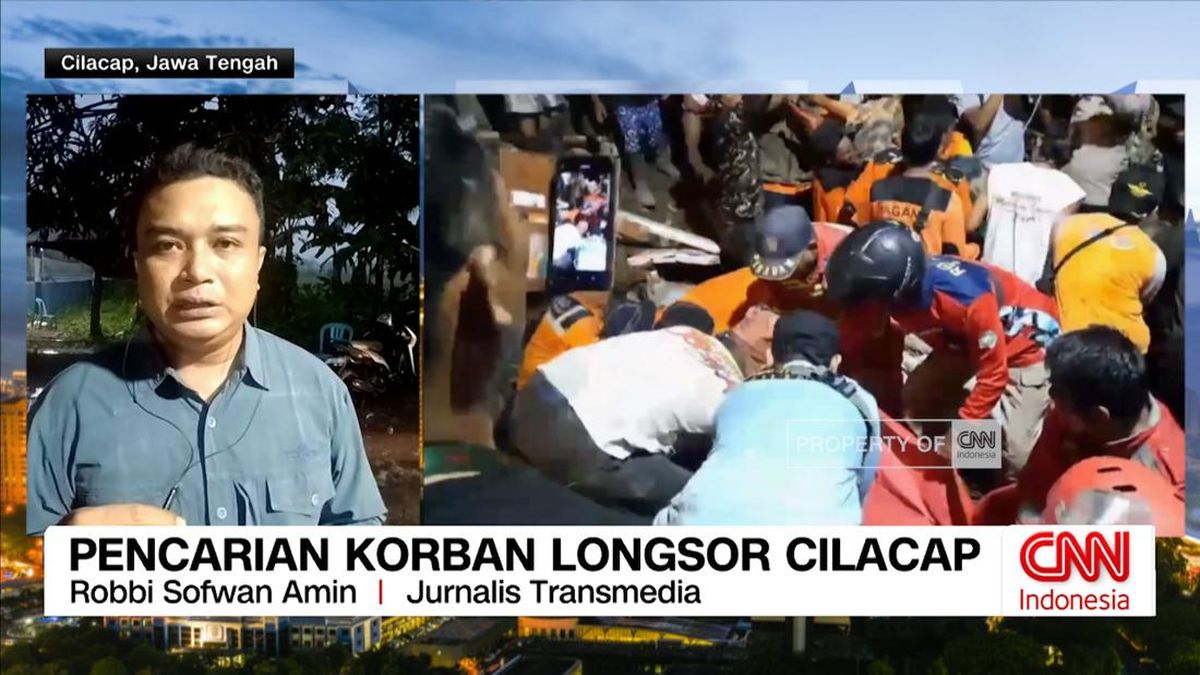 VIDEO: Pencarian Korban Longsor Cilacap