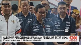 VIDEO: Gubernur Perbolehkan Siswa SMAN 72 Belajar Tatap Muka