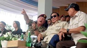 Prabowo dan Raja Abdullah II Saksikan Atraksi Drone TNI-Yordania