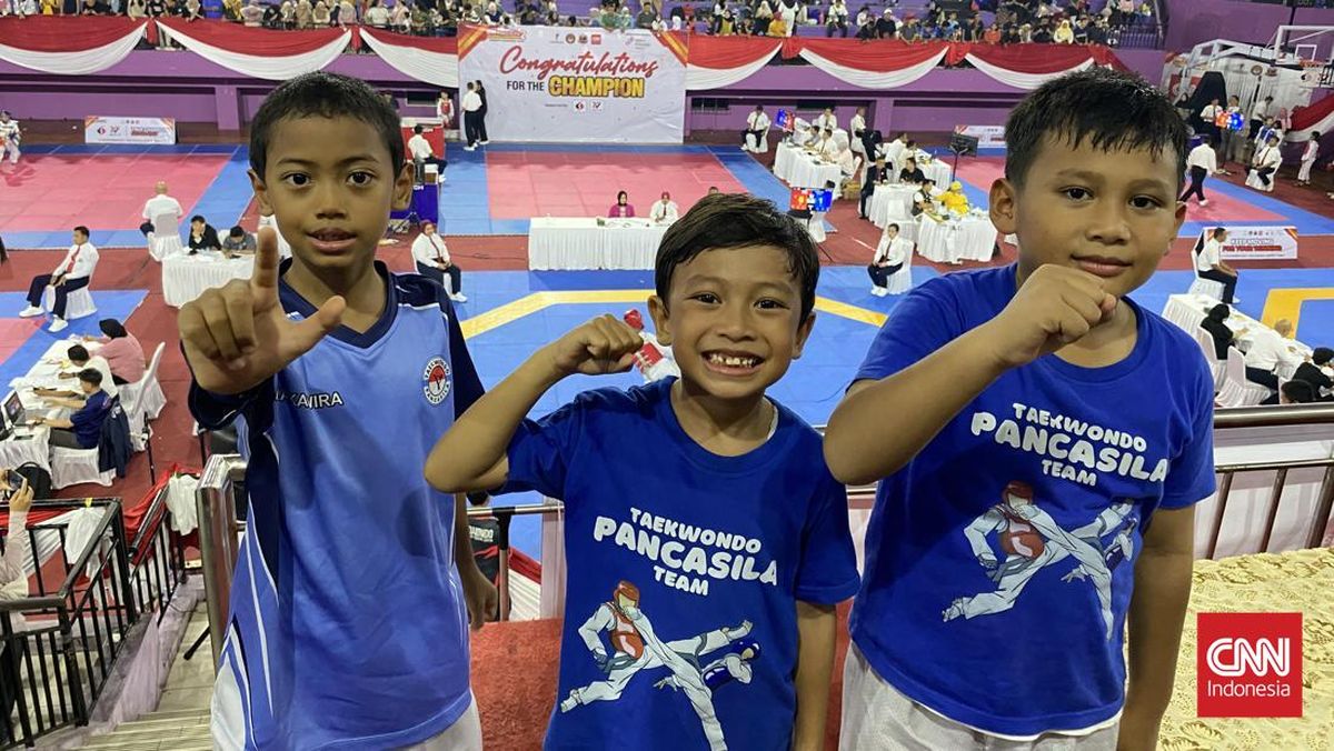 Perjuangan Atlet Cilik di CNN Indonesia Taekwondo Championship 2