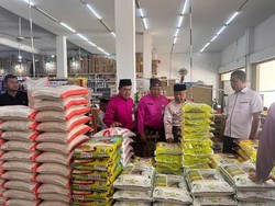 Polisi Cek Gudang Beras di Rohul, Pastikan Stok Aman dan Harga Stabil