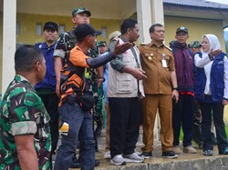 Tinjau Longsor Situkung, Ahmad Luthfi: Hunian Sementara Sudah Disiapkan