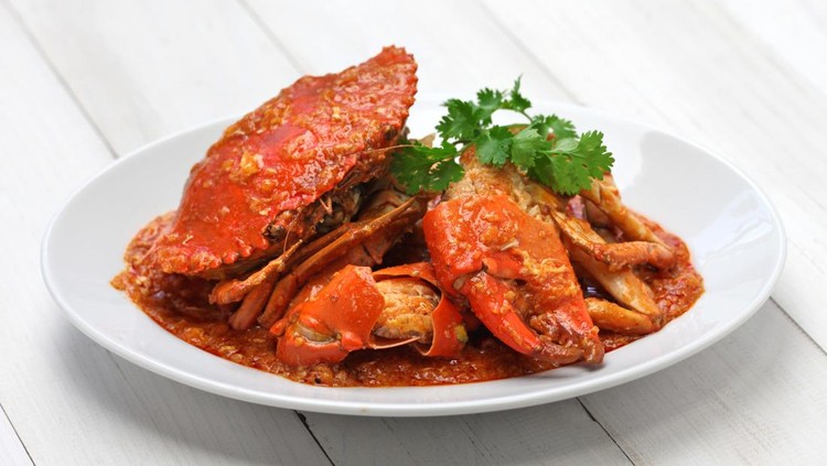Ilustrasi kepiting saus padang