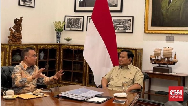 Presiden RI Prabowo Subianto bertemu dengan Wakil Ketua DPR Sufmi Dasco Ahmad di Istana Jakarta membahas reforma agraria hingga pelayanan haji 2026.