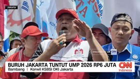 VIDEO: Buruh Jakarta Tuntut UMP 2026 Rp6 Juta