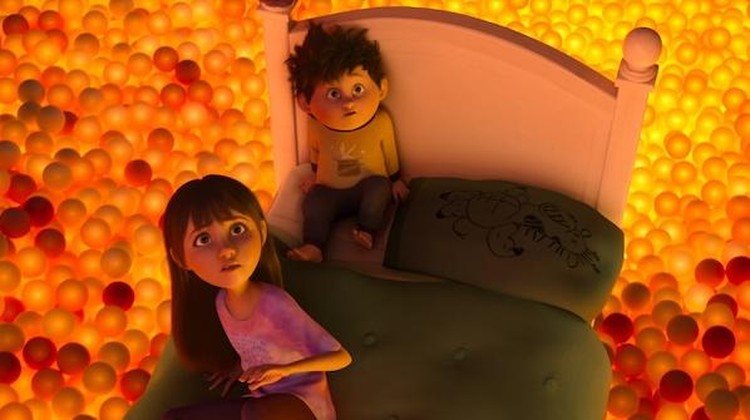 IN YOUR DREAMS - In Your Dreams is a comedy adventure about Stevie (12) and her little brother Elliot (8) who journey into the absurd landscape of their own dreams. If the siblings can withstand a snarky stuffed giraffe, zombie breakfast foods, and the queen of nightmares, the Sandman will grant them their ultimate dream come true... the perfect family. Cr: Netflix © 2025