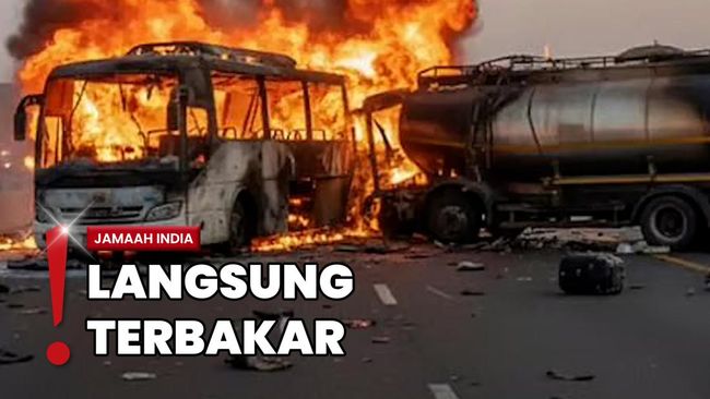 45 Jamaah Umrah India Tewas usai Bus Tabrak Tangki Minyak di Madinah