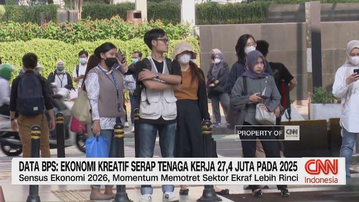 VIDEO:Data BPS: Ekonomi Kreatif Serap Tenaga Kerja 27,4 Juta Pada 2025