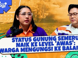 Status Gunung Semeru Naik ke Level Awas: Warga Mengungsi ke Balai Desa