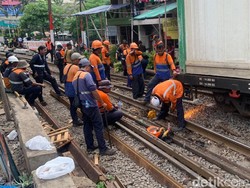 Perjalanan Kereta di Dupak Surabaya Normal Lagi Usai KA Barang Anjlok