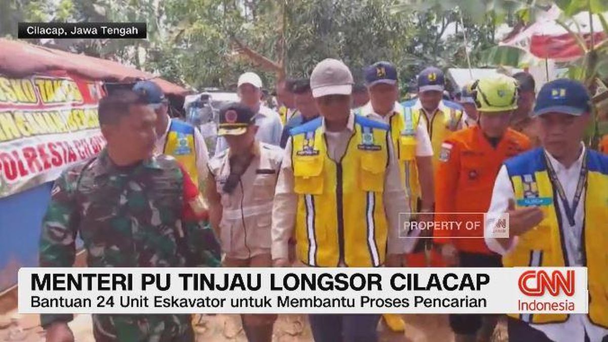 VIDEO: Menteri PU Tinjau Longsor Cilacap