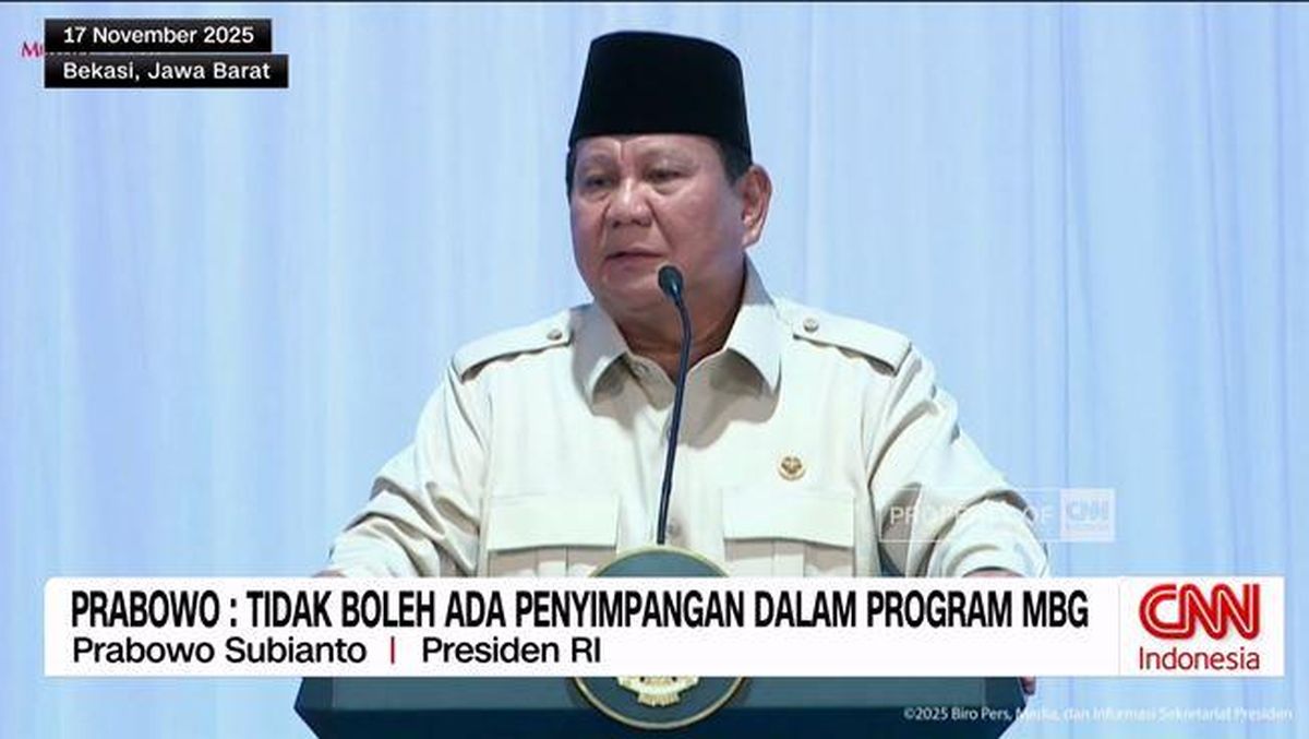 VIDEO: Prabowo: Tidak Boleh Ada Penyimpangan dalam Program MBG