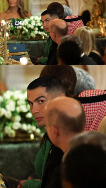 Donald Trump Makan Bareng Ronaldo dan Infantino di Gedung Putih