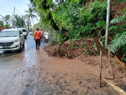 Hujan Picu Longsor di Gitgit Saat Arus Balik Galungan