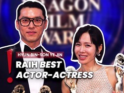 Video: Momen Hyun Bin-Son Ye Jin Menang Blue Dragon Film Awards