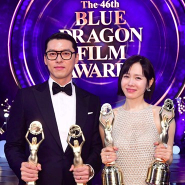 Hyun Bin & Son Ye Jin Kompak Raih Penghargaan di Blue Dragon Film Awards 2025