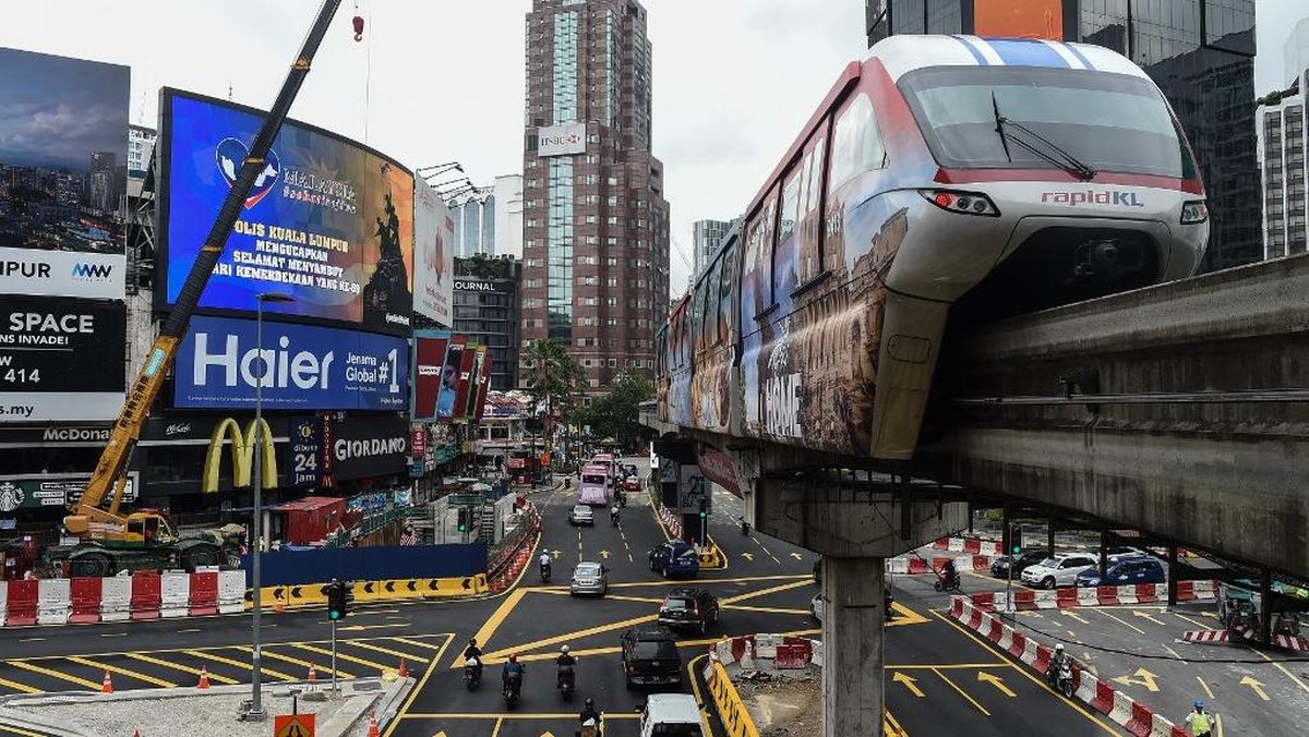 Monorel Malaysia Mogok saat Rush Hour, 373 Orang Terjebak di Atas Rel