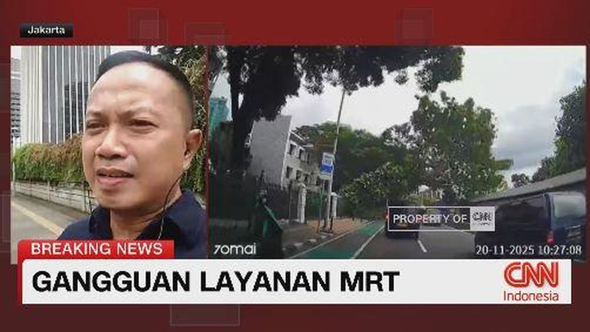 VIDEO: Pohon Tumbang, MRT Jakarta Mengalami Gangguan Operasional