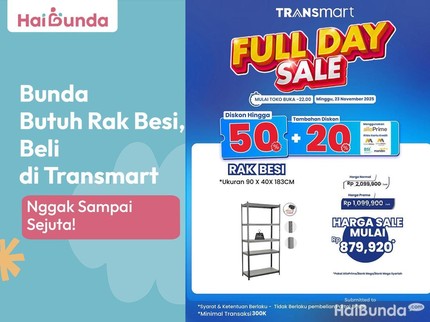 Bunda Butuh Rak Besi? Beli di Transmart Nggak Sampai Sejuta!