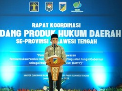 Gubernur Sulteng Dorong Pemerintah Pusat Perkuat Pembinaan Produk Hukum Daerah