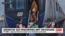 VIDEO: Sebanyak 524 Penumpang MRT Dievakuasi