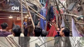 Panik Warga Ketika Gempa 5,7 Magnitudo Guncang Bangladesh