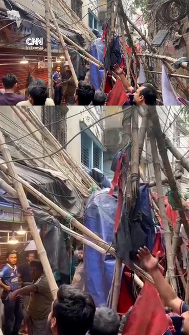 Panik Warga Ketika Gempa 5,7 Magnitudo Guncang Bangladesh