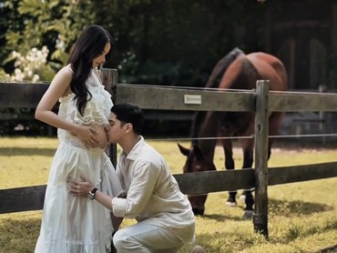 Pamer Perut Buncit, 7 Potret Bahagia Al Ghazali & Alyssa Daguise Umumkan Kehamilan