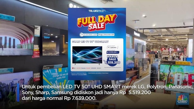 Layar Led Lebar Interactive Video: Hanya di Transmart! TV LED Layar Lebar Dapat Diskon Besar