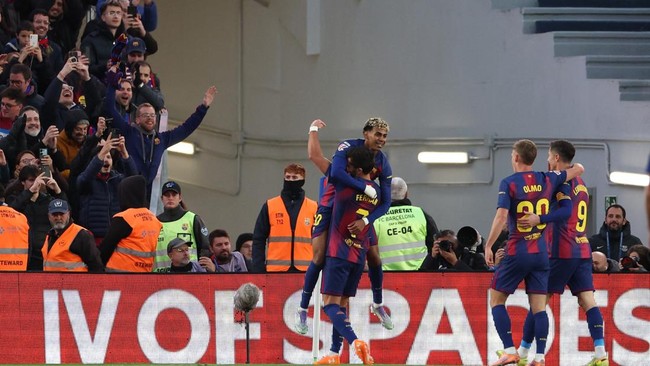 Barcelona meraih kemenangan besar 4-0 atas Athletic Bilbao dalam lanjutan Liga Spanyol 2025/2026 di Stadion Camp Nou, Sabtu (22/11) malam WIB.