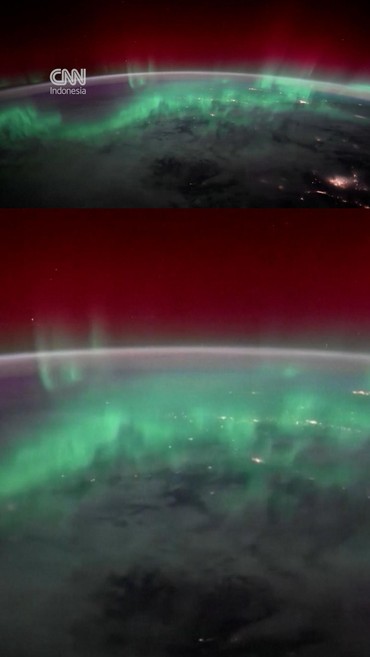 Dahsyat! Penampakan Aurora Borealis Menari dari Stasiun Luar Angkasa