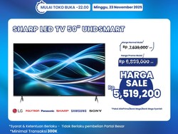 Smart TV 50 Diskon Rp 2 Juta di Transmart Full Day Sale