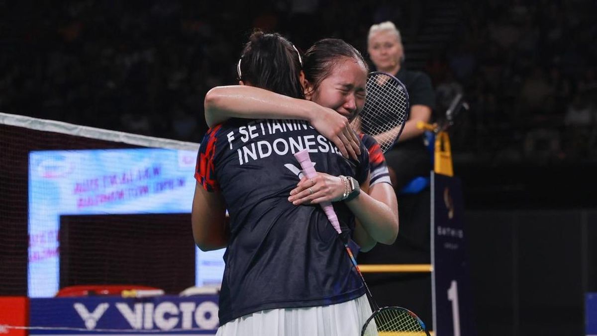 Terharu, Rachel/Febi Menangis di Lapangan usai Juara Australia Open