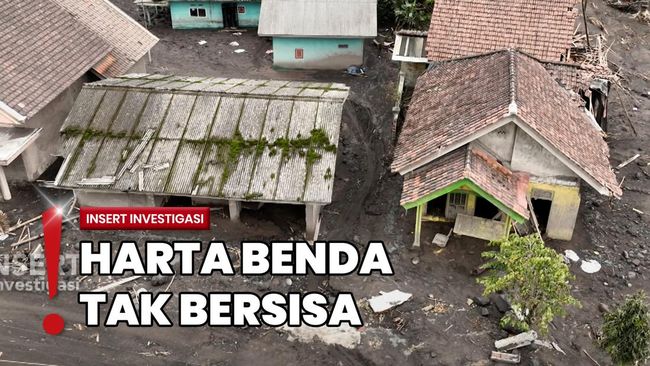 Desa Sumber Sari Lumajang Hancur Akibat Erupsi Gunung Semeru