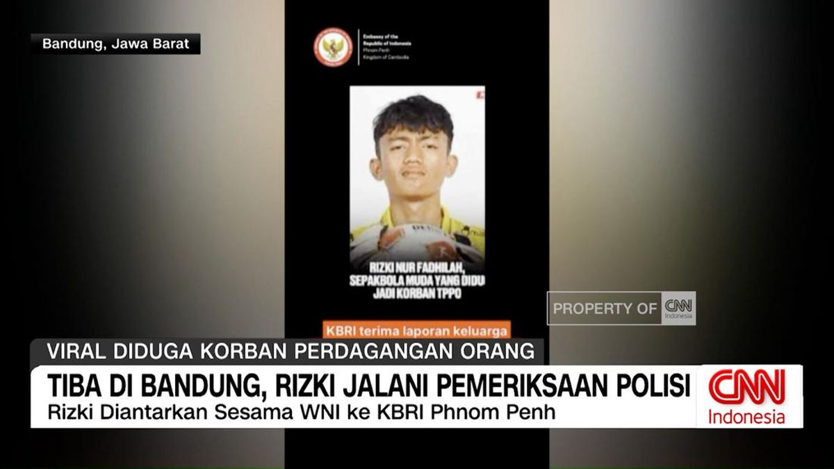 VIDEO: Tiba di Bandung, Rizki Jalani Pemeriksaan Polisi