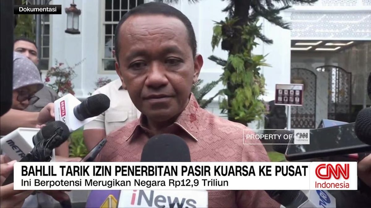 VIDEO: Bahlil Tarik Izin Penerbitan Pasir Kuarsa ke Pusat