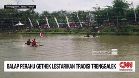 VIDEO: Balap Perahu Gethek Lestarikan Tradisi Trenggalek