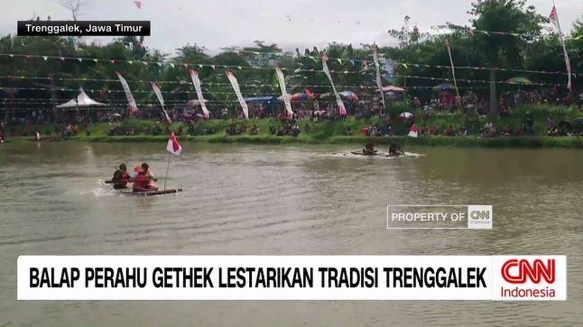 VIDEO: Balap Perahu Gethek Lestarikan Tradisi Trenggalek