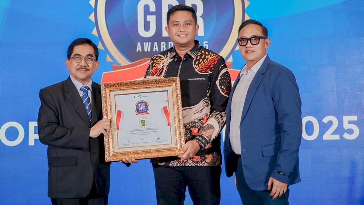 Bupati Klaten Mas Hamenang Raih Top GPR Figure Award 2025